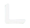 Hjørnelist plast hvit – 31 x 31 x 3000 mm